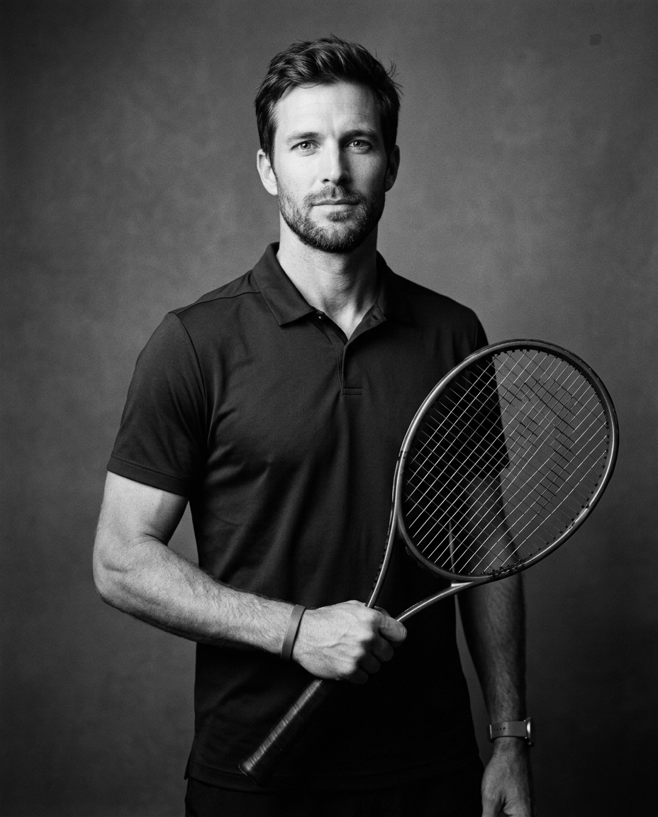 Adrien Vasseur — fictional illustrative concept figure, tennis